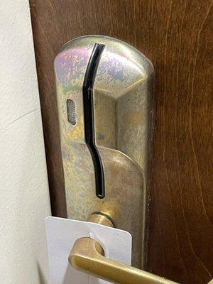 The keypad to get in your room