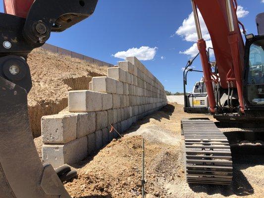 Ultra Block retaining wall, Stead Nevada