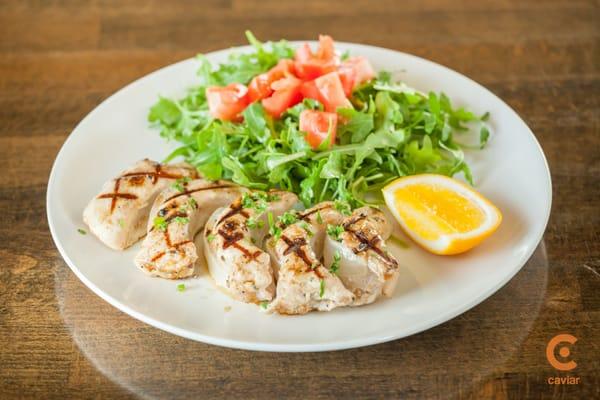 Swordfish Involtini, Rolled with Herb Crumbs, Rocket, Tomatoes