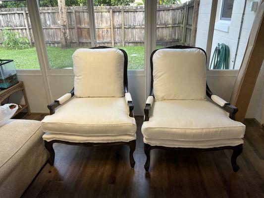 Antique chairs recovered