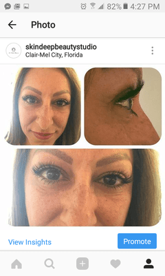 Custom Blend Eye lash Extensions