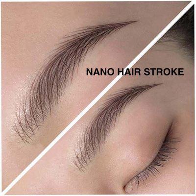 SKYLINE NAIL SPA offer  NANO HAIR STROKE (microblading) & EYELASH EXTENSION,