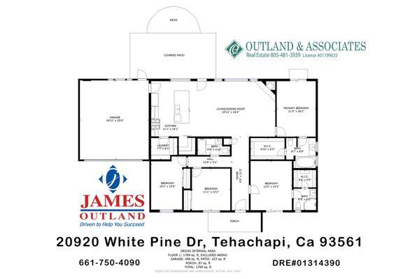 We build Floor plans for each listing, Note this home has a double master setup!