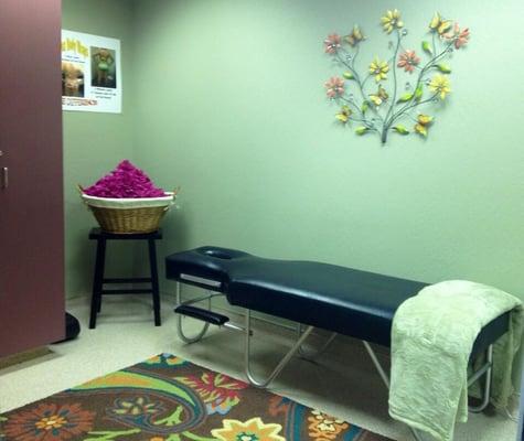 The body wrap room is beautiful and peaceful. A private place to lose 4-14 inches in one hour.