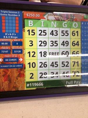 Bingo has gone digital! Play your cards on a tablet!