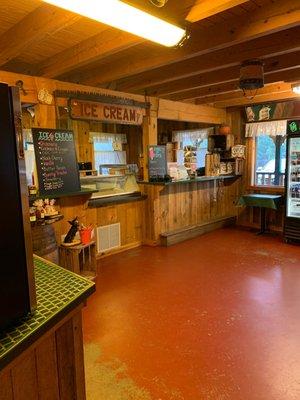 Ice cream counter