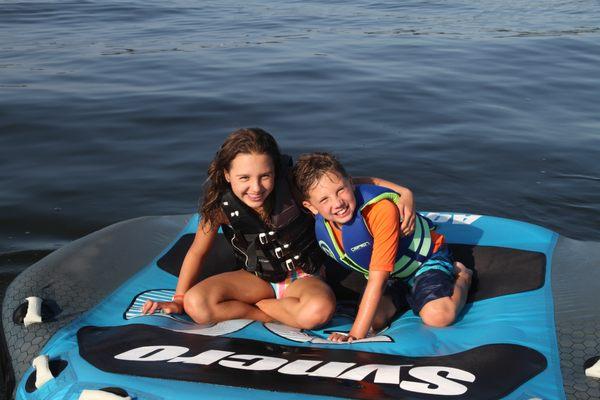 Sibling fun on the tube!