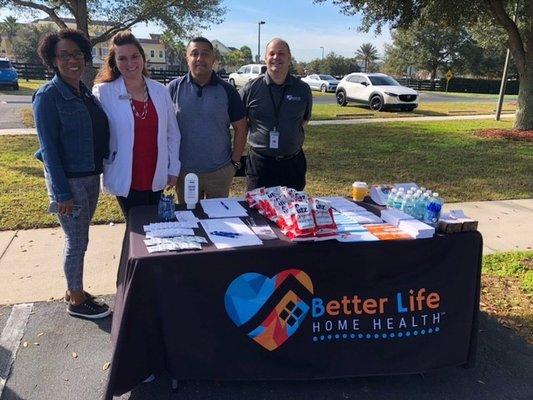 Our Better Life Home Health Team participated in Steeplechase Gracious Retirement Living's Health Expo to empower our community.