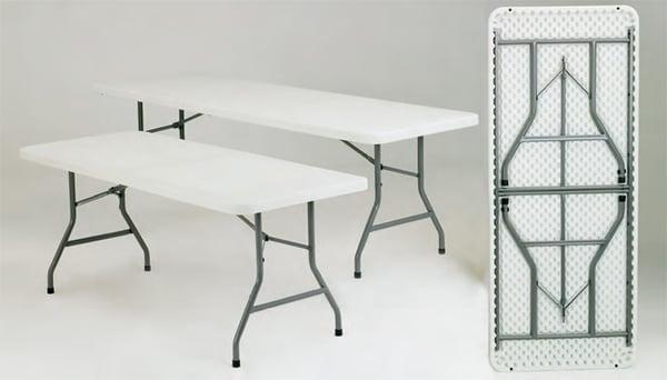 30" X 72" Plastic Folding Tables