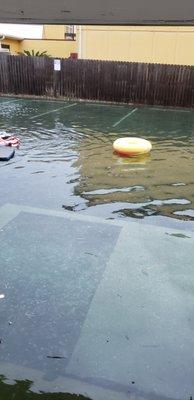 Flooded walkway