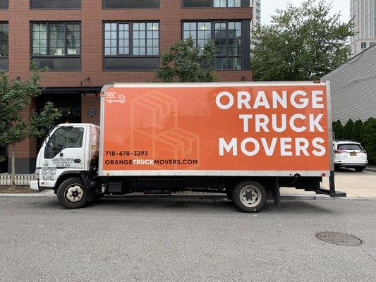 Our bright Orange Truck!