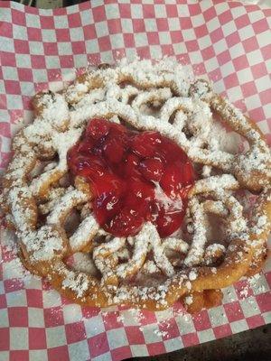 Strawberry Funnel Cake