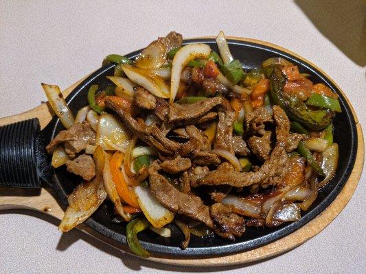 Beef fajitas