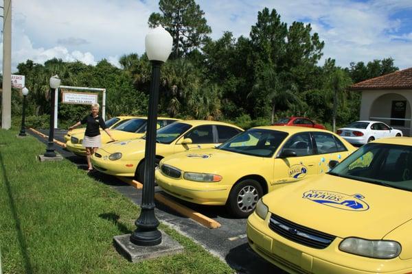 Super bright Yellow Maid mobiles