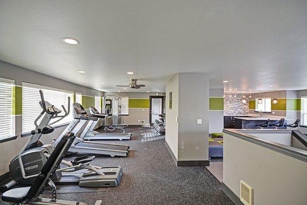 Vary your workout with different cardio machines in our fitness center at Beacon at Center Apartments in Everett WA