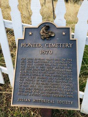 Julian Pioneer Cemetery