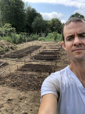 A mornings work shaping up the Sticks and Stones Farm for donation planting.