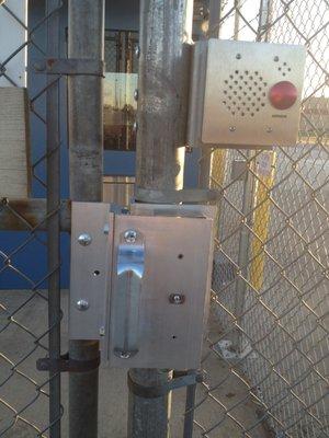 Custom installation for a security gate