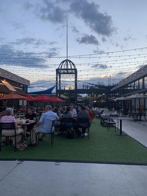 Outside eating area