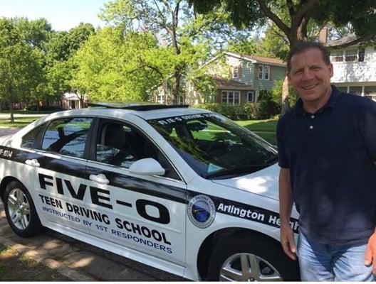 Five-O retired CCSPD officer picking up my daughter for her lesson.