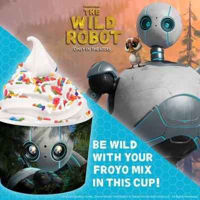 Swirl your favorite froyo flavors into our limited-edition @TheWildRobot cup today!