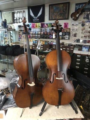 We sell violons and cellos and also have a violin rental program!