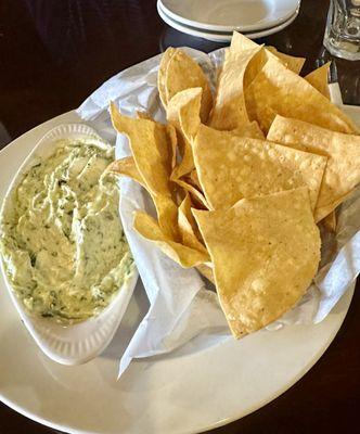 Delicious house made spinach dip !