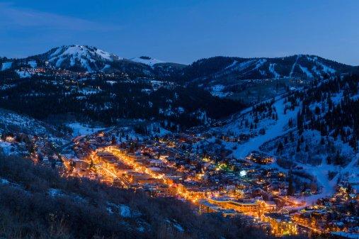 My favorite view of Park City at night.  Come enjoy, restaurants, live music and a gallery stroll