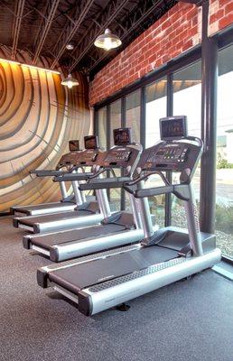 Multiple forms of cardio available including treadmills and Pelaton Cycle Machines.