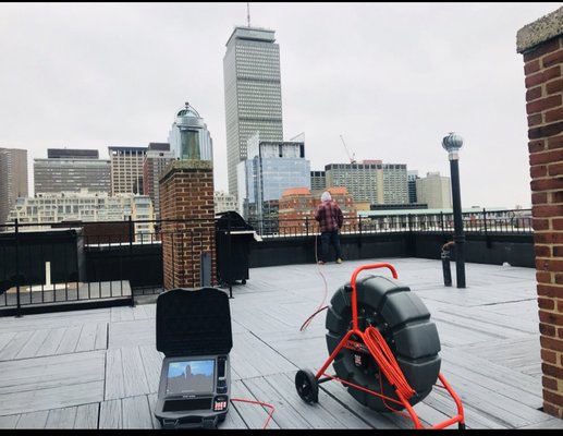 Sewer camera inspection