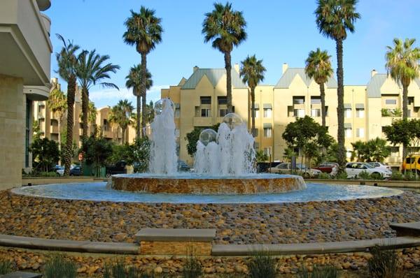 Water Feature at Costa Verde Towers, La Jolla CA.