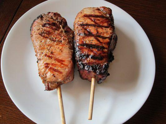 Pork Chop on a Stick!!