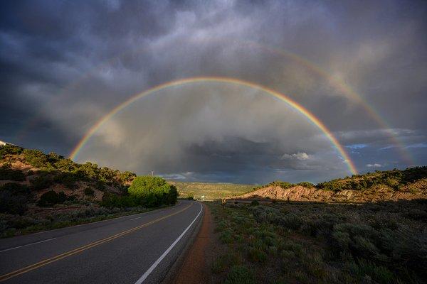 On my way to your place... Santa Fe is full of wonders.