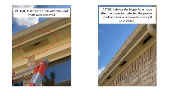 The problem (extremely hot attic) was detected by David Hickman from Texan Inspection Services.