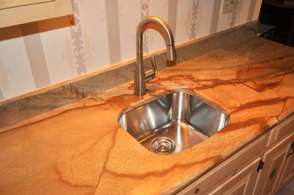 Granite topped wet bar