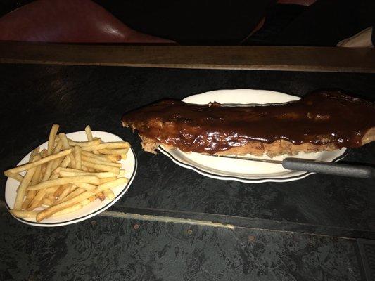 Full rack of ribs. Yum!