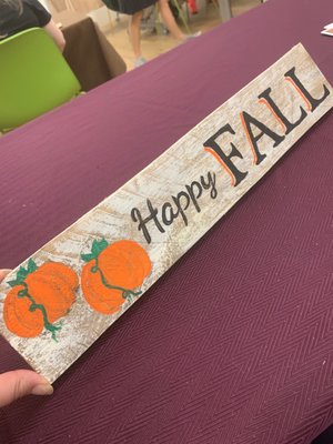 Fall sign painting program