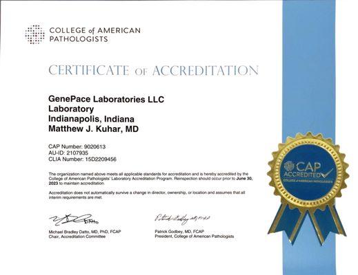 CAP Certification