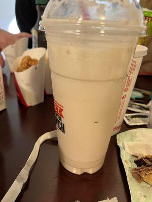 "Chocolate" milkshake that had no chocolate.