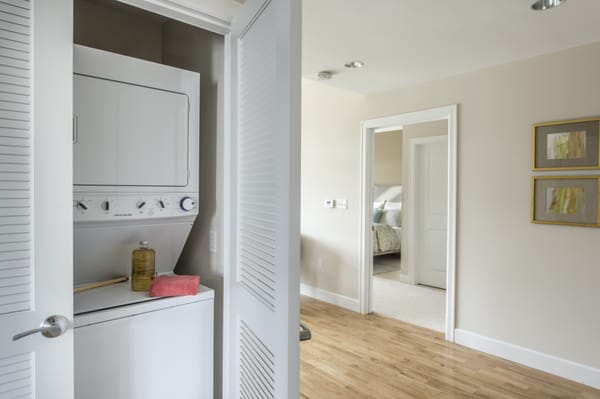 In Home Washer + Dryer, Ample Closet Space and Linen Closets in Each Home