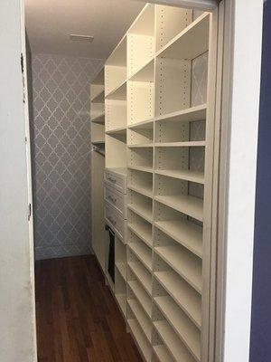 drawers and shoe storage