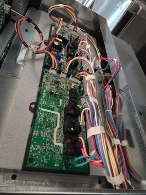 GE wall double oven control board repair.