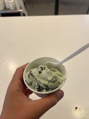 Cherry Pistachio ice cream