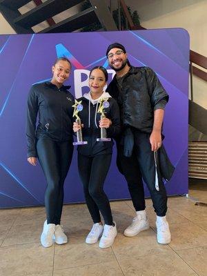 Beyond The Stars Diamond award and 1st place in category. Competition soloists are Successful dancers