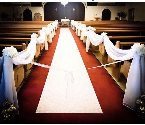 Church Aisle Decor