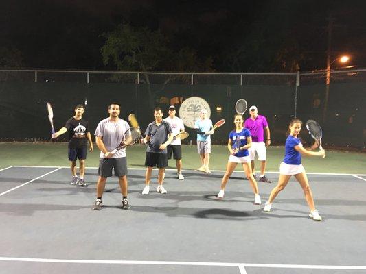 LiveBall Miami in Coconut Grove for our Advanced Tennis Players Looking for a point play workout.  Sign up on Kourts app for a tryout.