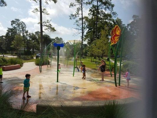 Splash pad fun on a hot day!