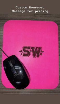 Heat Transfer Vinyl Mouse Pad.