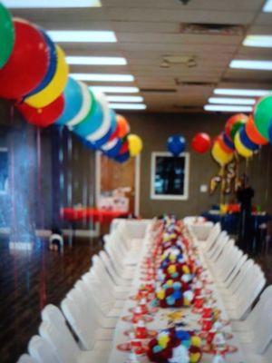 Decor for birthday parties and rental call for pricing