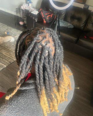 Dread retwist with style